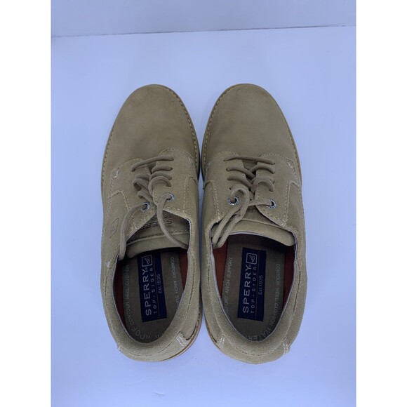 Sperry Shoes Men’s 8.5 Beige Top-Sider Waterproof Lace Up Leather Oxford 0664771 - Picture 4 of 10